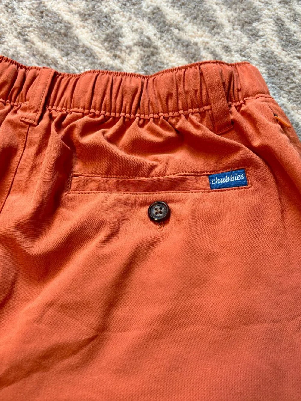 Men's Orange Chubbies Athletic Shorts Sized Small 6